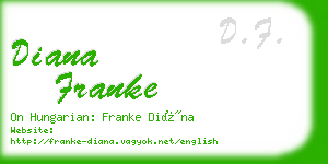 diana franke business card